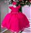 Vestido Infantil Rosa Menina Luxo - Imagem 1