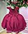 Vestido Infantil Marsala Menina Luxo - Imagem 3