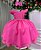 Vestido Infantil Rosa Chiclete Menina Luxo - Imagem 1
