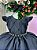 Vestido Infantil Preto Menina Luxo - Imagem 2