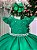 Vestido Infantil Verde Bandeira Menina Luxo - Imagem 4