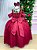 Vestido Infantil Longo Marsala Formatura Tule Glitter Festa - Imagem 4
