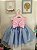 Vestido Infantil Galinha pintadinha Organza Super Luxo - Imagem 2