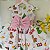 Vestido Infantil Fazendinha Fundo Branco Luxo - Imagem 4