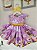 Vestido Luxo Rapunzel Lilas Festa - Imagem 5
