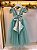 Vestido Infantil Longo Verde Menta Tule Renda Casamento Festas - Imagem 7