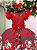 Vestido Infantil Vermelho Juvenil Festa Luxo Noel - Imagem 2