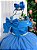Vestido Infantil Longo Azul Serenity Formatura Tule Glitter Festa - Imagem 2
