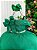 Vestido Infantil Longo Verde Bandeira Formatura Tule Glitter Festa - Imagem 5
