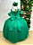 Vestido Infantil Longo Verde Bandeira Formatura Tule Glitter Festa - Imagem 3
