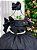Vestido Infantil Longo Preto Formatura Tule Glitter Festa - Imagem 2