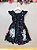 Vestido Infantil Preto Unicórnio Neon Festas Aniversários - Imagem 6