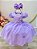 Vestido Infantil Lilás Jardim Encantado Daminha Festas - Imagem 1