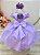 Vestido Infantil Lilás Jardim Encantado Daminha Festas - Imagem 3