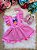 Romper Vestido Bolofofos Rosa Infantil - Imagem 1