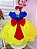 Vestido Infantil Branca de Neve Amarelo Azul Festas - Imagem 3