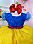 Vestido Infantil Branca de Neve Busto Azul Nervura Strass - Imagem 2