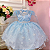 Vestido Infantil Frozen Princesas Capa e Cinto de Pérolas - Imagem 5