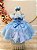 Vestido Infantil Princesas Frozen Elsa Capa Luxo Festas - Imagem 2