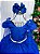Vestido de Festa Infantil Longo Azul Royal Daminha Menina - Imagem 2