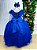 Vestido de Festa Infantil Longo Azul Royal Daminha Menina - Imagem 5