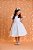 Vestido Infantil Branco Busto Com Renda Daminhas Festas - Imagem 4
