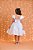 Vestido Infantil Branco Busto Com Renda Daminhas Festas - Imagem 8