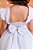 Vestido Infantil Branco Busto Com Renda Daminhas Festas - Imagem 9