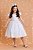 Vestido Infantil Branco Busto Com Renda Daminhas Festas - Imagem 1