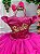 Vestido Infantil Barbie Babado Princesa Festa Luxo - Imagem 3