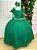 Vestido de Festa Infantil Verde Bandeira Daminha Menina - Imagem 1