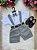 Conjunto Social Meninos Social Shorts Cinza - Imagem 1