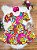 Vestido Infantil Casual Primavera Marsala Florido Colorido - Imagem 3