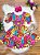 Vestido Infantil Casual Primavera Marsala Florido Colorido - Imagem 4