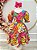 Vestido Infantil Casual Primavera Marsala Florido Colorido - Imagem 2