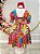 Vestido Infantil Casual Primavera Marsala Florido Colorido - Imagem 6
