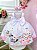 Vestido Infantil Bosque Safari Rosa Strass - Imagem 3