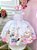 Vestido Infantil Bosque Safari Rosa Strass - Imagem 1