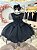 Vestido Fantasia Infantil Preto Wandinha Addams Festas - Imagem 3