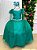 Vestido de Festa Infantil Daminha Menina Verde Jade - Imagem 1