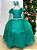 Vestido de Festa Infantil Daminha Menina Verde Jade - Imagem 6