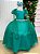 Vestido de Festa Infantil Daminha Menina Verde Jade - Imagem 5