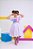 Vestido Infantil Stitch Angel Rosa Tule Azul Glitter Led - Imagem 8