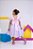 Vestido Infantil Stitch Angel Rosa Tule Azul Glitter Led - Imagem 9