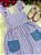Vestido Infantil Lilás Listrado Casual Festa - Imagem 8