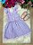 Vestido Infantil Lilás Listrado Casual Festa - Imagem 9