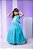 Vestido Infantil Longo Festa Luxo Verde Tiffany Amanda - Imagem 1