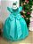 Vestido Infantil Longo Festa Luxo Verde Tiffany Amanda - Imagem 3