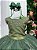Vestido Infantil Longo Verde Militar Daminhas Casamentos Luxo - Imagem 2