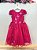 Vestido Juvenil Midi Formatura Pink Apliques Flores e Borboletas Festas - Imagem 4